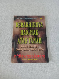 Berakhirnya Hak Atas  tanah