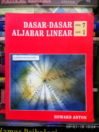 Dasar-dasar aljabar linear: Edisi 1 Jilid 7