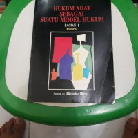 Hukum adat sebagai suatu model hukum