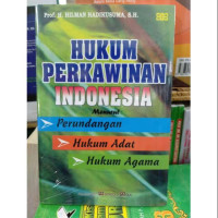 Hukum perkawinan Indonesia menurut : perundangan, hukum adat, hukum agama