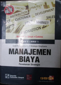 Manajemen biaya : penekanan strategis 1,Ed.5