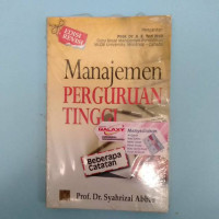 Manajemen perguruan tinggi, ed. rev.