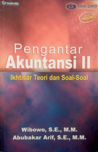 Pengantar akuntansi II (Ikhtisar teori dan soal-soal)