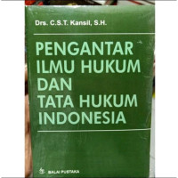 Pengantar Ilmu Hukum dan tata hukum Indonesia