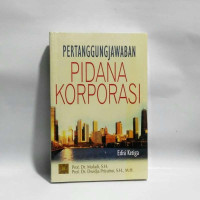 Pertanggungjawaban pidana korporasi