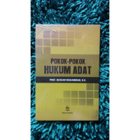 Pokok - pokok hukum adat