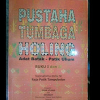 Pustaha Tumbaga Holing : Adat Batak- Patik Uhum