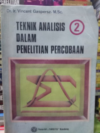 Teknik Analisis Dalam Penelitian Percobaan