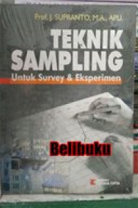 Teknik sampling : untuk survei dan eksperimen