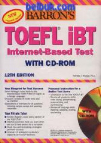 Toefl IBT( Internet Based Test) With CD ROM