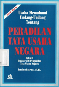 Usaha memahami undang-undang peradilan tata usaha negara